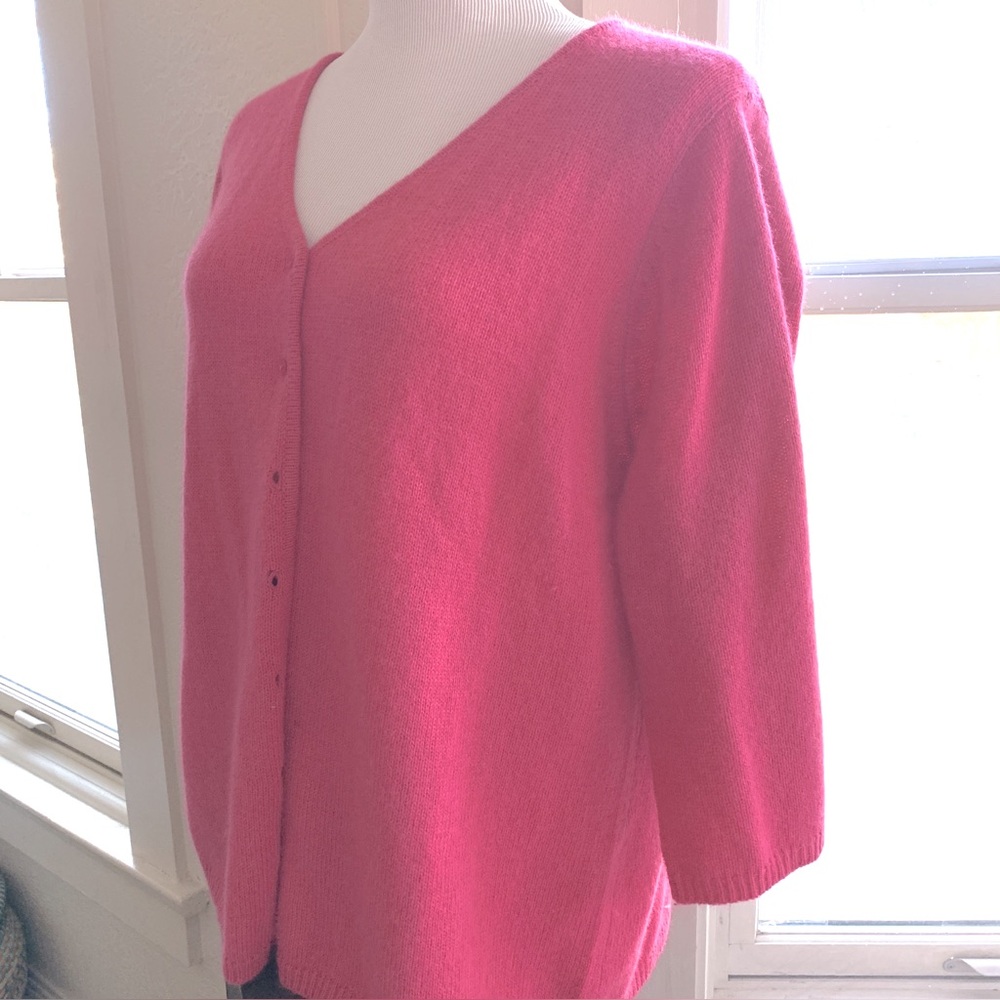 Venezia Angora Pink V-Neck Sweater 18/20